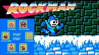 Rockman FC · Famicom original video game  full game completion session 🤖🧬🎮 [upl. by Rimas301]