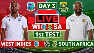 LIVE West Indies vs South Africa 2nd Test Day 1 [upl. by Lamont]