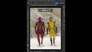 How to reduce character hight shorts photoshop deadpool [upl. by Kale]