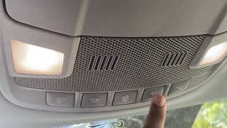 Ford F150 How to TURN ONOFF DOMECEILING Interior Lights QUICK amp EASY EVERY BUTTON EXPLAINED [upl. by Hsizan]