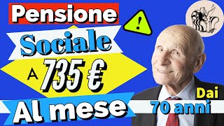 🌟ATTENZIONE❗️ ASSEGNO SOCIALE 2024 👉 AUMENTO fino a 735 EURO AL MESE dai 70 anni 📊 Come ottenerlo [upl. by Akinuahs824]