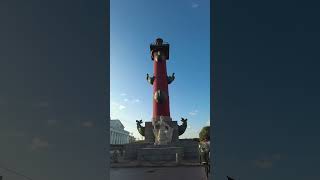 Ростральные колонны в Санкт Петербурге Rostral columns in St Petersburg санктпетербург [upl. by Aitenev916]