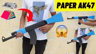 Origami Gun  How to Make a Paper AK47 Gun  Weapons DIY  Paper Ak47 [upl. by Durante50]