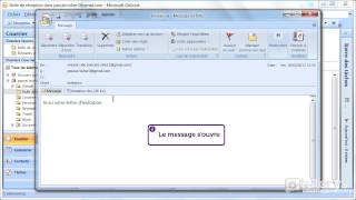 Comment répondre à un email avec Outlook 2007 [upl. by Hsirap266]