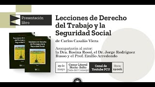 Presentación del libro Lecciones de Derecho del Trabajo y Seguridad Social [upl. by Llerraj]