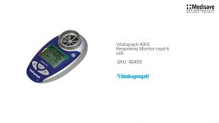 Vitalograph 4000 Respiratory Monitor copd 6 usb 40450 [upl. by Kiyoshi]