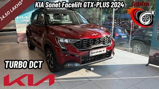 Exclusive Look Kia Sonet GTX Plus Facelift 2024 Walkaround  Whats New Inside and Out [upl. by Eicyal]