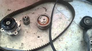 Golf mk4 19 TDI timing belt and water pump replacement [upl. by Norved332]