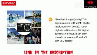 ISHARE 20 0 Megapixels Digital Camera with 0 01 Multiplier x Digital Zoom Black [upl. by Neumeyer]