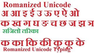 Unicode Nepali Typing Nepali Unicode Romanized  Learn Romanized Unicode [upl. by Raab]