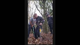 Pt 1 of building a MTB trail MTB Trail jumps bikes [upl. by Downs774]