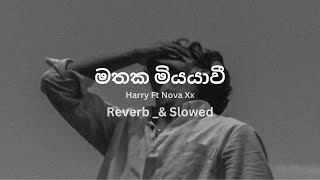 Mathaken Giya Athakataman මතක මියයාවී  Harry Ft Nova Xx  Reverb amp Slowed [upl. by Adnac]