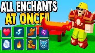 How to use EVERY ENCHANT at ONCE  Roblox BedWars [upl. by Haropizt]