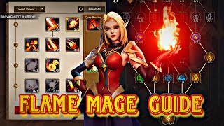 Fire Mage  Flame Mage  Talents  Rotation  Inscribed Stone Guide  TARISLAND [upl. by Orpha267]