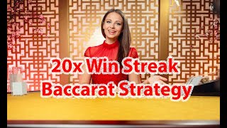 Baccarat strategy with a trend of winning 20 consecutive times [upl. by Arihsay]