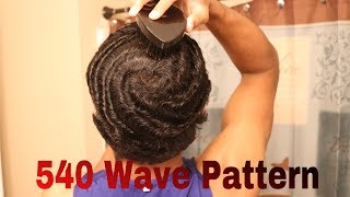 How To Get Straight Hair Waves How To Brush 540 Waves [upl. by Seyler]