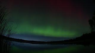 Northern Lights October 2024 Mendon Ponds Rochester NY [upl. by Ailekahs]