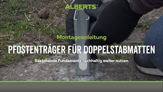 Montageanleitung Pfostenträger für Doppelstabmatten [upl. by Laidlaw]