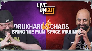 40k Live  Drukhari vs Chaos Space Marines [upl. by Mail]