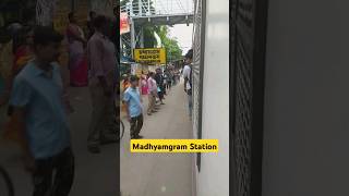 Madhyamgram Railway Station  shorts viral youtubeshorts viralshorts short indianrailways [upl. by Malamut]