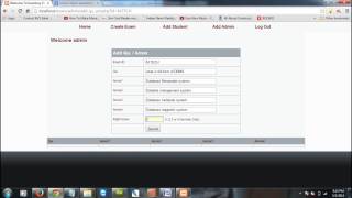 online exam System in php language may 2014 videio [upl. by Nymzaj]