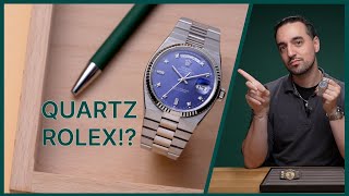 A Quartz Rolex worth 2x a vintage DayDate Rolex Oysterquartz DayDate and Datejust Explained [upl. by Emyle]