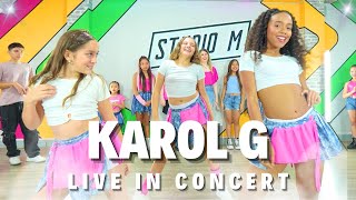 KAROL G  LIVE IN CONCERT  COREO MAJO TIRADO  ELENCO STUDIO M [upl. by Enrobialc816]