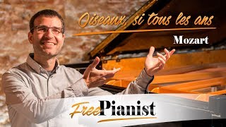 Oiseaux si tous les ans  KARAOKE  PIANO ACCOMPANIMENT  Mozart [upl. by Assin642]