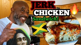 How to make a Quick Jerk Chicken Sandwich  Deddys Kitchen [upl. by Asi]