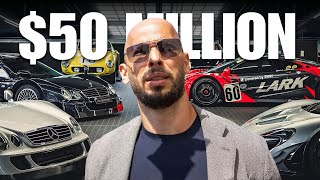 Andrew Tate Shows Off Insane 50 Million Car Collection  Full Garage Tour [upl. by Bronwen211]