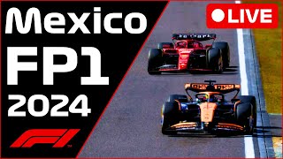 🔴F1 LIVE  Mexico GP FP1  Commentary  Live Timing [upl. by Haelak]