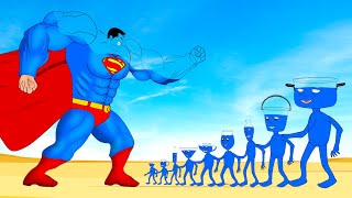 Evolution Of SUPERMAN Vs Evolution Of MONSTER RADIATION  Returning From The Dead SECRET  FUNNY [upl. by Haelat]