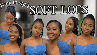 6 SUPER Easy SOFT LOCS Hairstyle Ideas to Try NOW [upl. by Aniale]