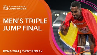 Greatest mens triple jump final EVER 🔥 Full event replay  Roma 2024 [upl. by Etnad463]