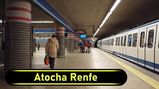 Metro Station Atocha Renfe  Madrid 🇪🇸  Walkthrough 🚶 [upl. by Breech]