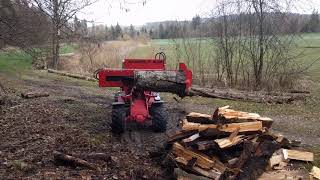 turboSPLIT 1820 Holzspaltmaschine Eigenbau  selfmade firewood processing machine in action [upl. by Klement]