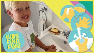 How to Wash Your Hands for Kids – WHO Technique  Coronavirus COVID19 Hand Washing video [upl. by Assele]