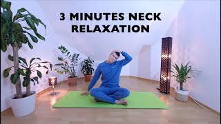 3 Minutes Neck Stretch  Neck Relaxation  3 Minuten Nackenentspannung  Nacken Yoga  Neck Yoga [upl. by Suhail]