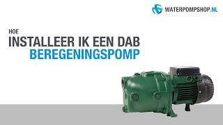 Aansluiten  installeren DAB beregeningspomp  hydrofoorpomp [upl. by Kus]