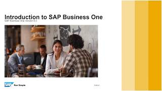 Introduction to SAP Business One 93 [upl. by Tully]