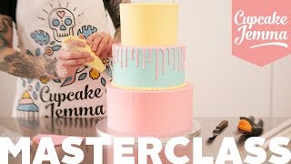 Tiered Cake Stacking howto Masterclass  Everything you need to know  Cupcake Jemma [upl. by Sitoiyanap772]