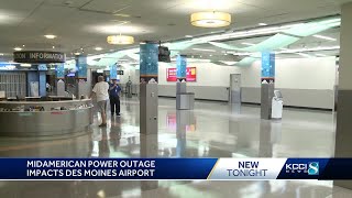 MidAmerican outage impacts DSM airport 800 customers [upl. by Bible737]