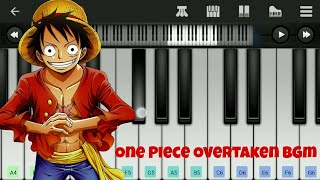 One Piece Overtaken BGM  Easy Piano Tutorial  Perfect Piano [upl. by Colline808]