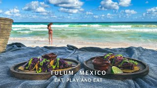 Tulum Mexico 🇲🇽 trip Eat Play and Eat [upl. by Imoyik]