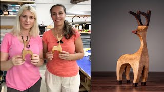 Bandsaw magic How to make a 3D reindeer  Woodworking projects that sells Christmas in July [upl. by Elehcir]