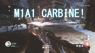 Call Of Duty WW2 Zombies M1A1 Carbine Pack A Punch CRAZY Upgrade To M2 BEST RIFLE Gameplay [upl. by Nallak]