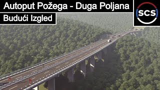 Ovako će izgledati autoput Požega  Duga Poljana [upl. by Aderf]