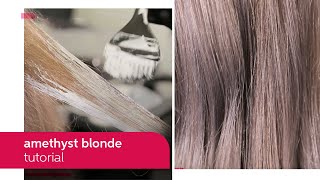 How To Create Amethyst Blonde Hair With Illumina Color  Wella Professionals WellaEducation [upl. by Evander]