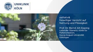 Palliativ amp FVNF  Sterbefasten  Abgrenzung zum Suizid  Uniklinik Köln [upl. by Hanaj445]