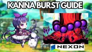 Maplestory Kanna UPDATED Burst Rotation Guide [upl. by Kohler]